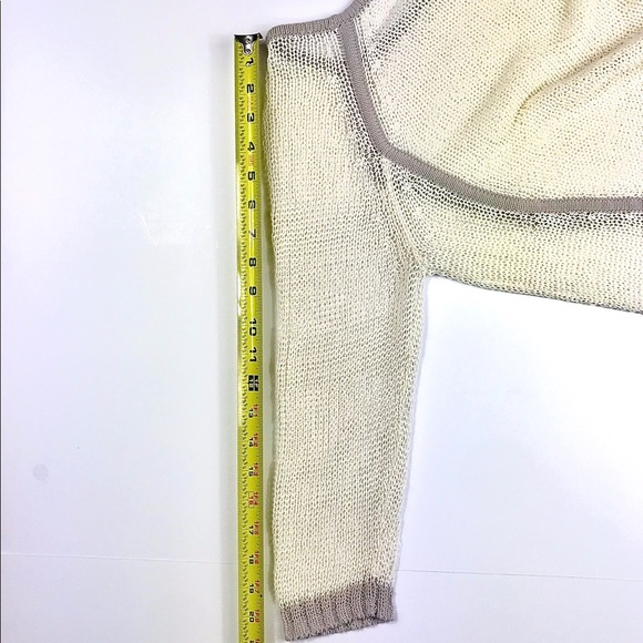 TROUVE Mesh Sweater, Cream & Beige, Size M - Picture 6 of 7